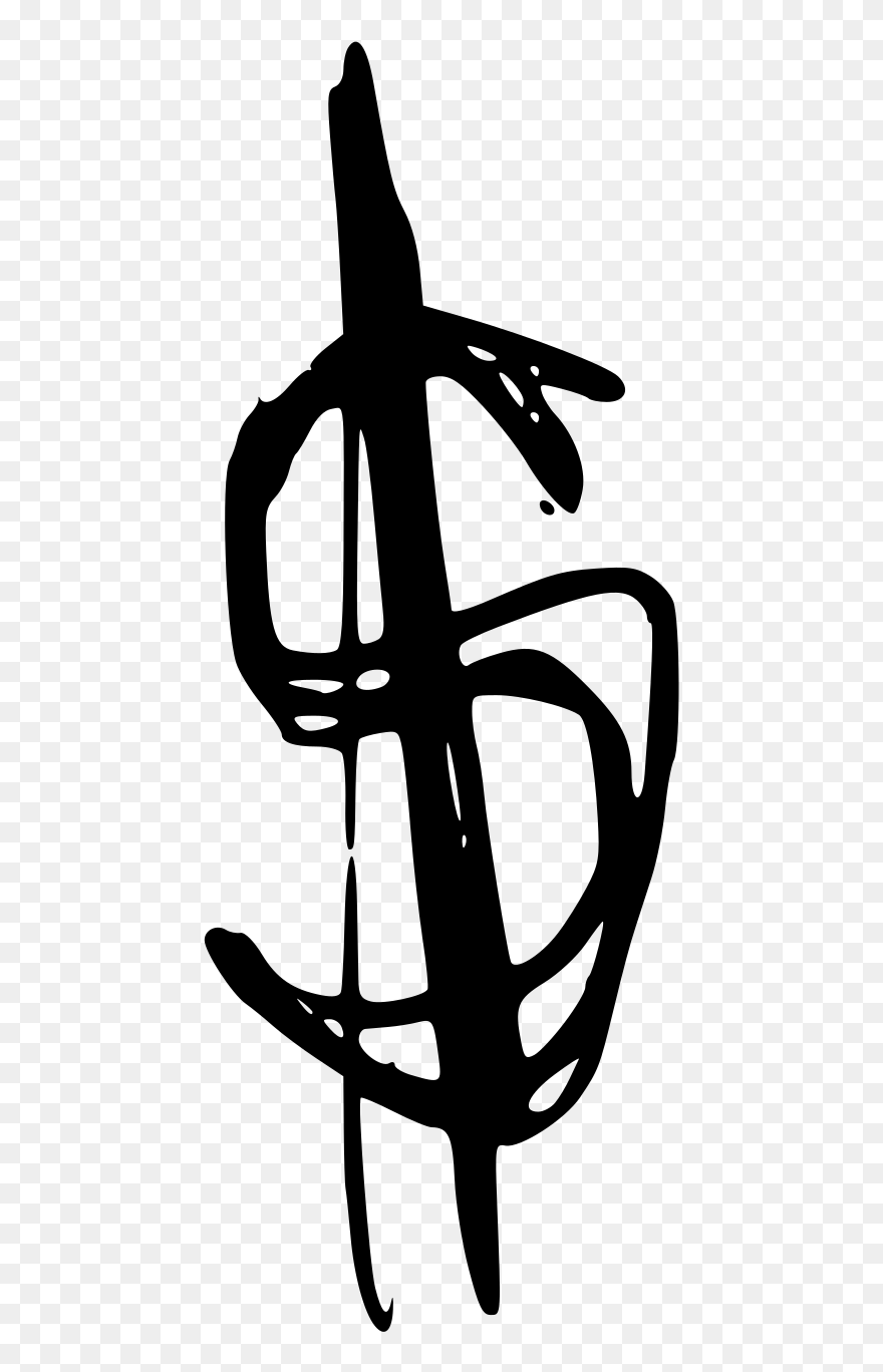 Cash Crap Large 900pixel Clipart, Cash Crap Design - Cool Dollar Sign Drawings - Png Download