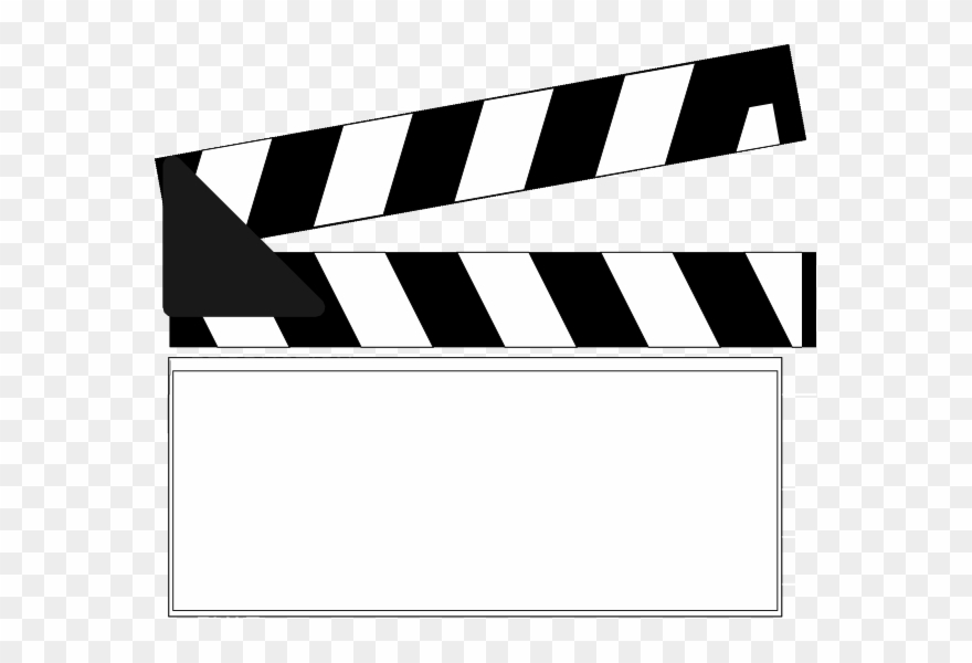 Transparent Name Badge Clapper Clip Art At Clker - Lights Camera Action - Png Download