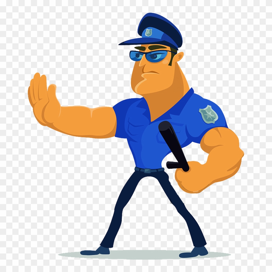 Police Officer Guard Illustration Traffic Patrol Process - Diary Of A Wimpy Foxy Clipart
