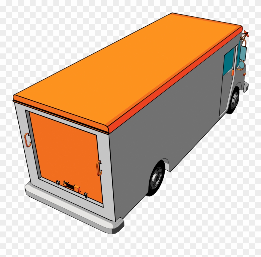 Route 250 Delivery Truck Shell - Car Clipart