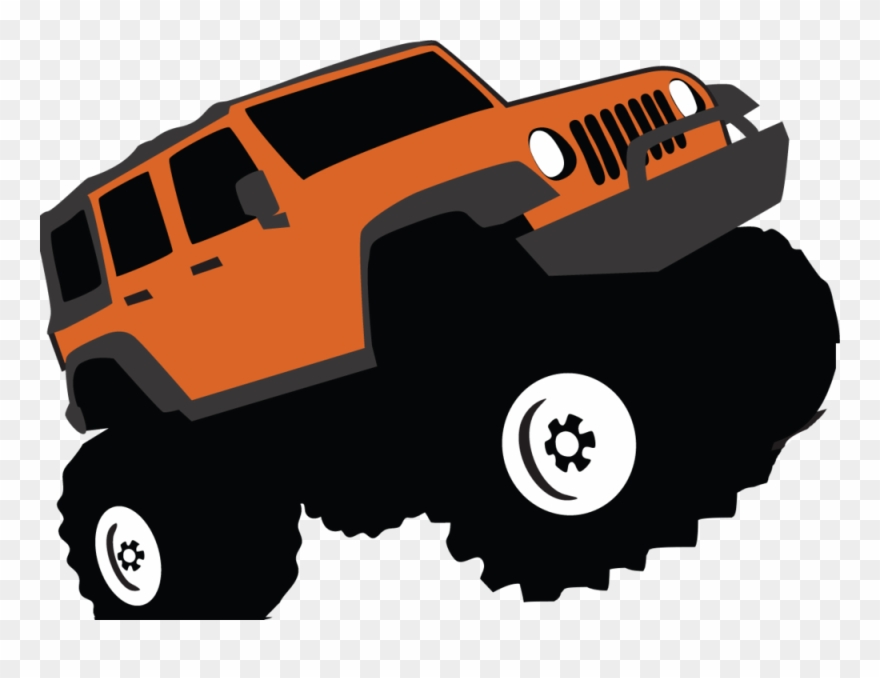 Library 4 Wheel Drive Clipart - Off Road Vehicle Clip Art - Png Download