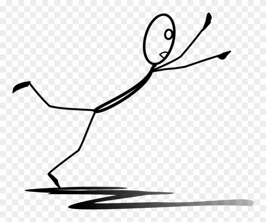 Clip Arts Related To - Stick Figure Falling Down Clipart - Png Download
