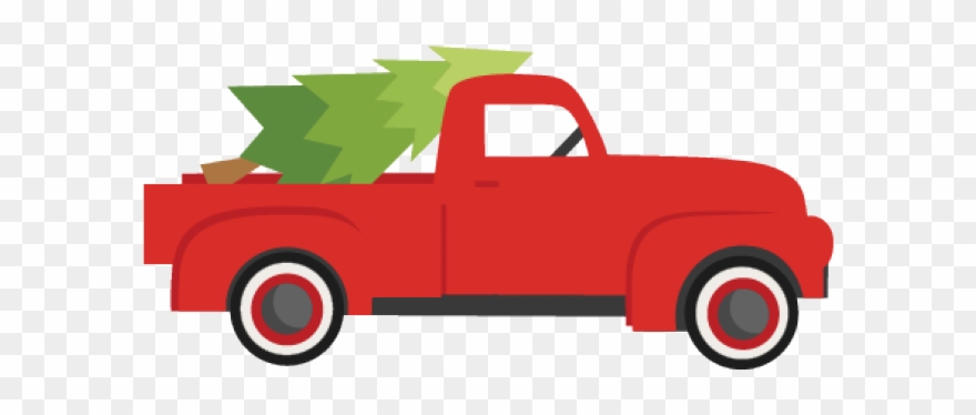 Truck With Tree Clipart - Png Download