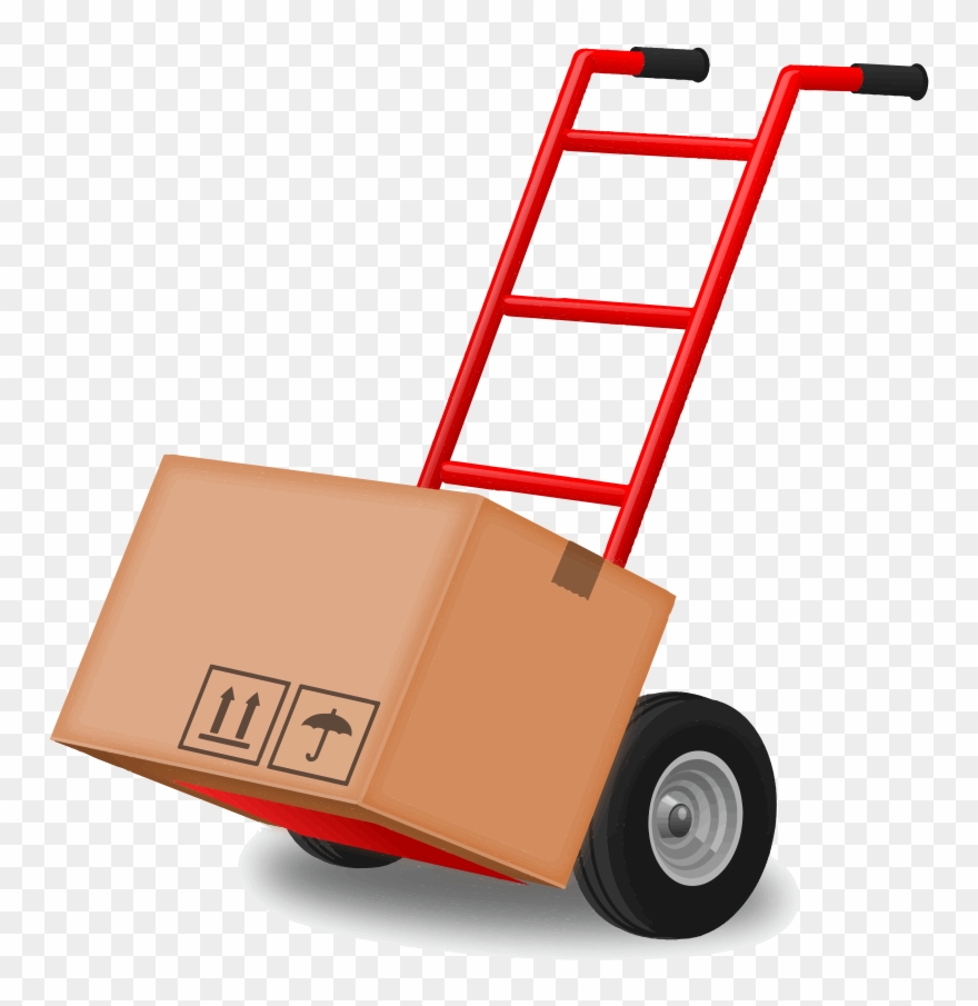 Hand Truck - Carrinho De Mão Simples Clipart