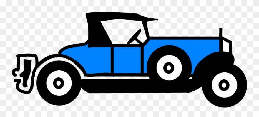 Png Stock File Blue Old Car - Tizennégy Karátos Autó [book] Clipart