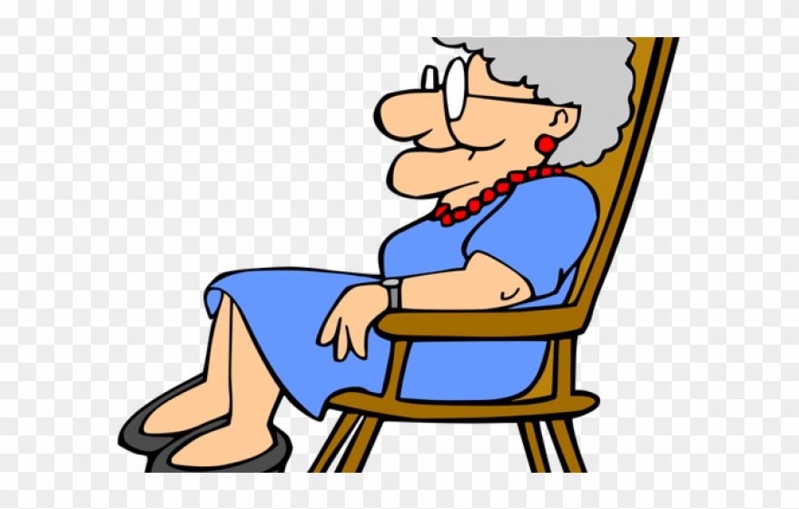 Resting Clipart Grandma - Grandma Clipart Png Transparent Png