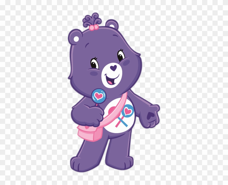 Care Bear Png Photo - Purple Care Bear Cartoon Clipart