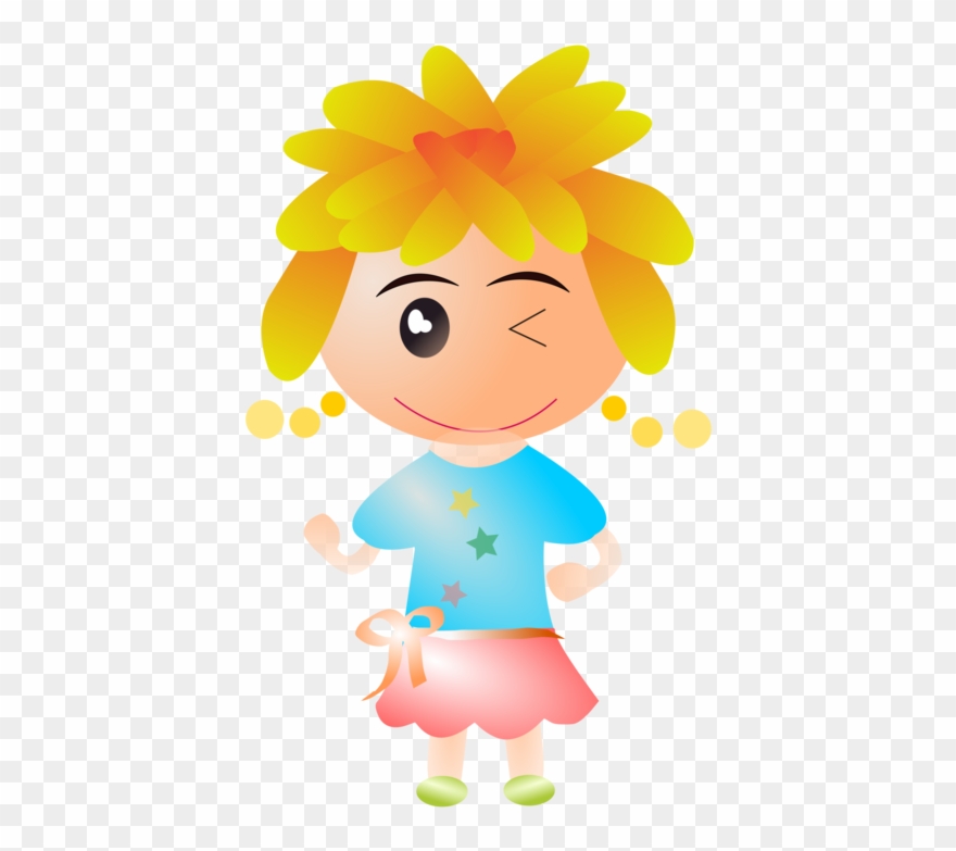 Inkscape Drawing Hair - Blond Clipart