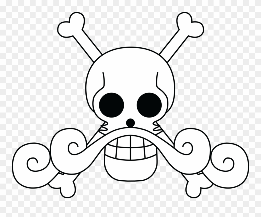 Drawing Pirates Pirate Flag Banner Freeuse Stock - Roger Flag One Piece Clipart