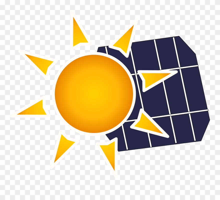 Photo By Openclipart-vectors - Sole Fotovoltaico - Png Download