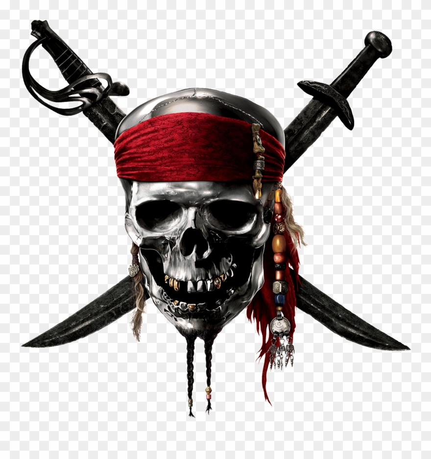 Пират Png - Pirates Of Caribbean Skull Clipart