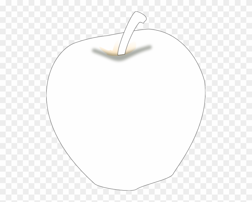 Another Apple Black White Line Art 555px - New York City Clipart
