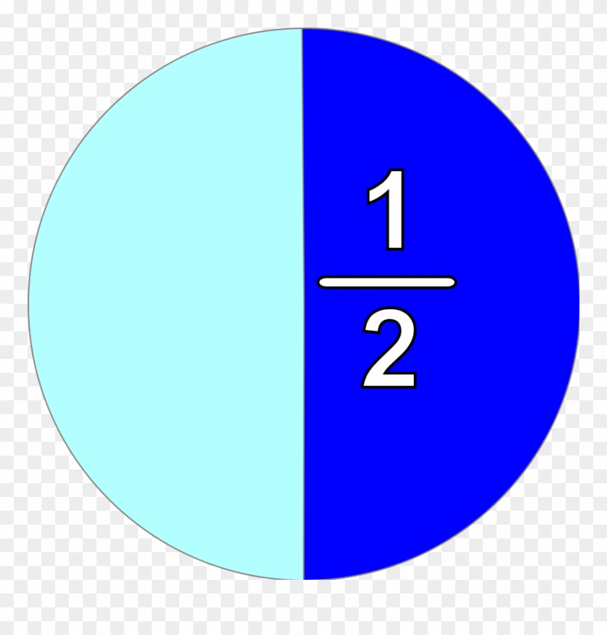 Part Cliparts - 1 2 En Fraccion - Png Download