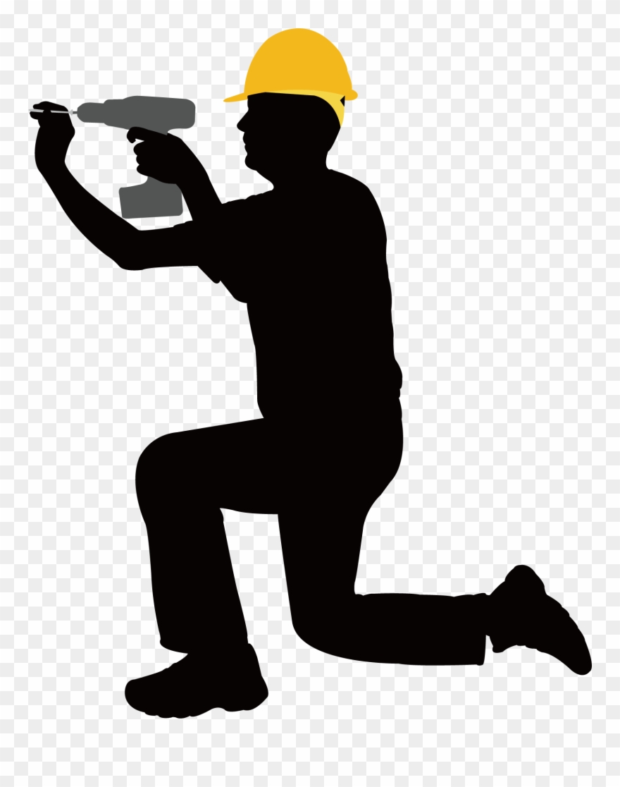Construction Clipart Laborer - Clip Art Construction Worker - Png Download