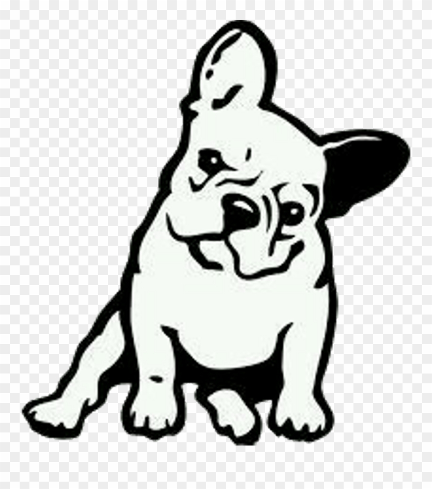 French Bulldog Cartoon Drawing Clipart