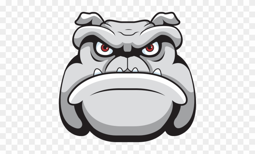 Acro Clip Bulldog - Cartoon Bulldog Face - Png Download