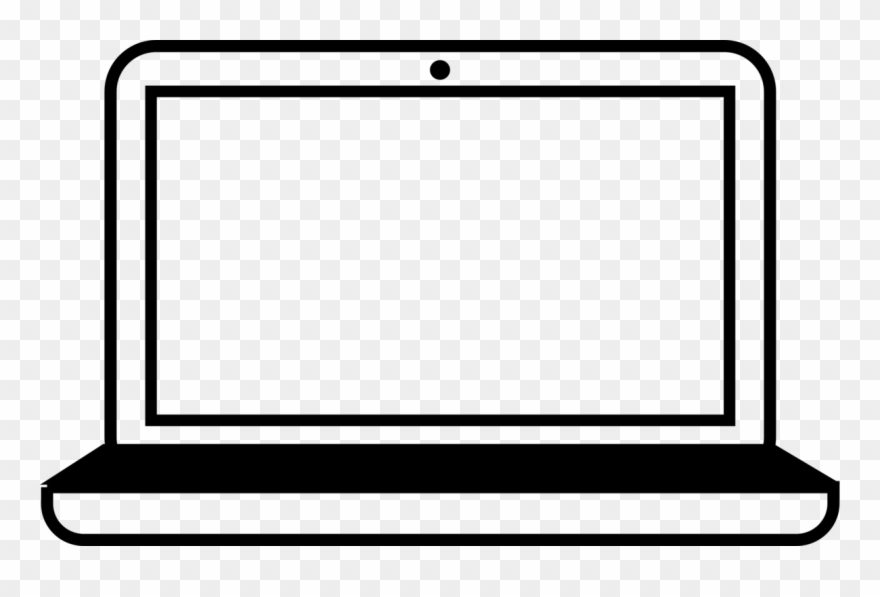 Free Stock Boy Vector Laptop - Black And White Laptop Clipart