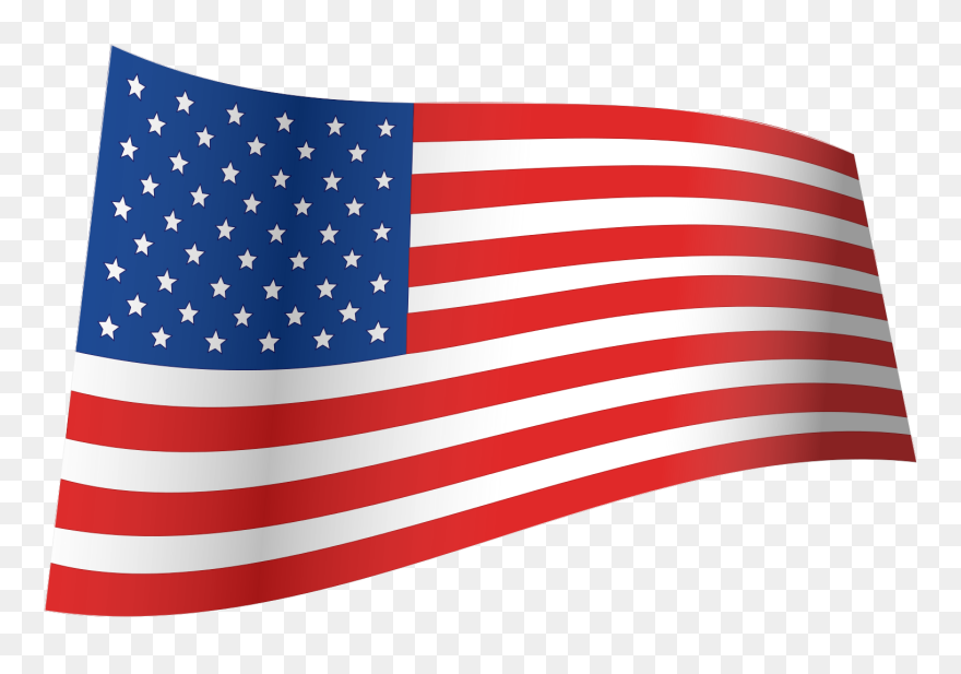 File - Us Flag - Iconic Waving - Svg - Wikimedia Commons - Transparent Background Usa Flag Png Clipart