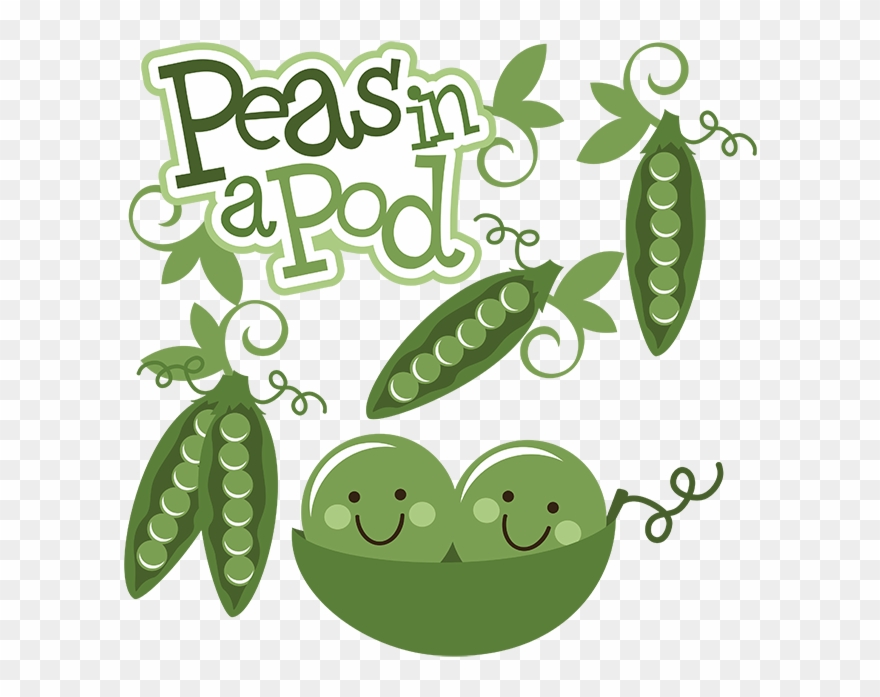 Two Peas In A Pod Image - Peas In A Pod Clipart - Png Download