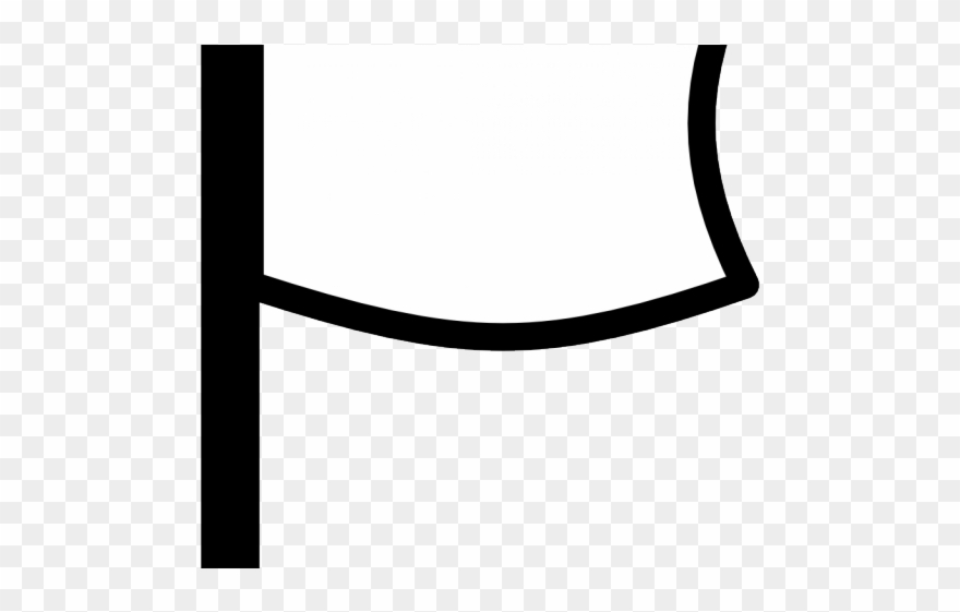 Sign Flag Clipart Outline - Clip Art - Png Download