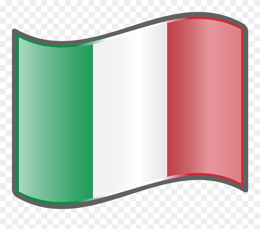 Italian Flag Wave - Flag Of Italy Clipart
