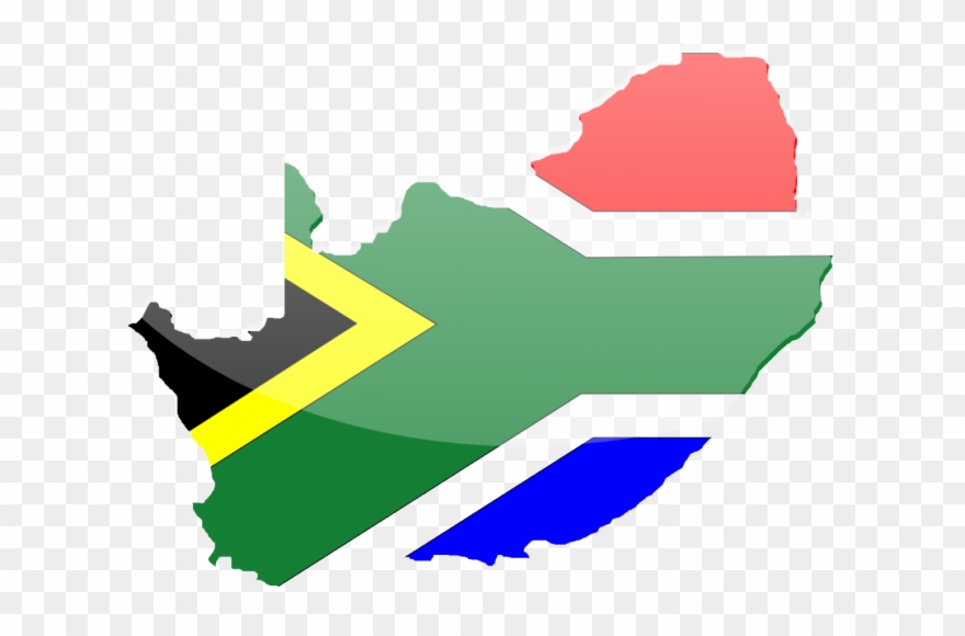 South African Flag Vector - South Africa Vector Map Clipart