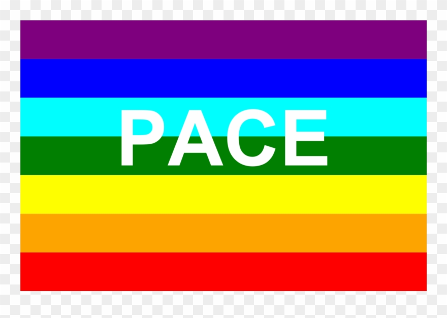 Peace Flag Rainbow Flag - Rainbow Flag Peace Symbol Clipart