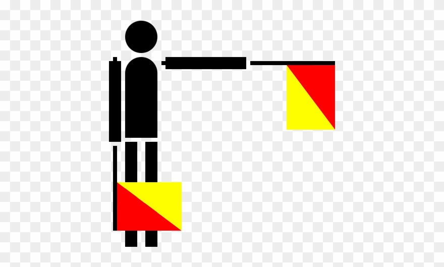 Free Semaphore Foxtrot Free Signal Flag - Semaphore Flags Clipart