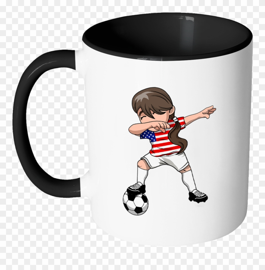 American Dabbing Soccer Girl - Croatia Girl Soccer Png Clipart