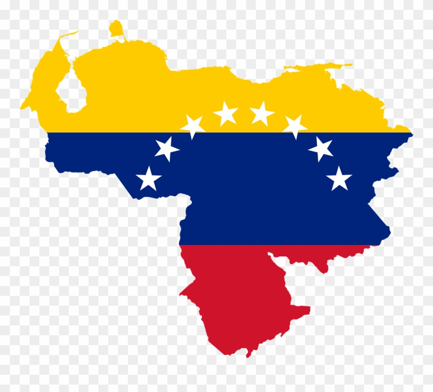 Flag Of Venezuela National Flag Map - Venezuela Flag And Map Clipart