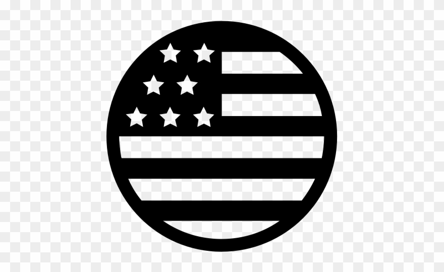 Download Usa Flag Icon Black And White Clipart (476482) PinClipart