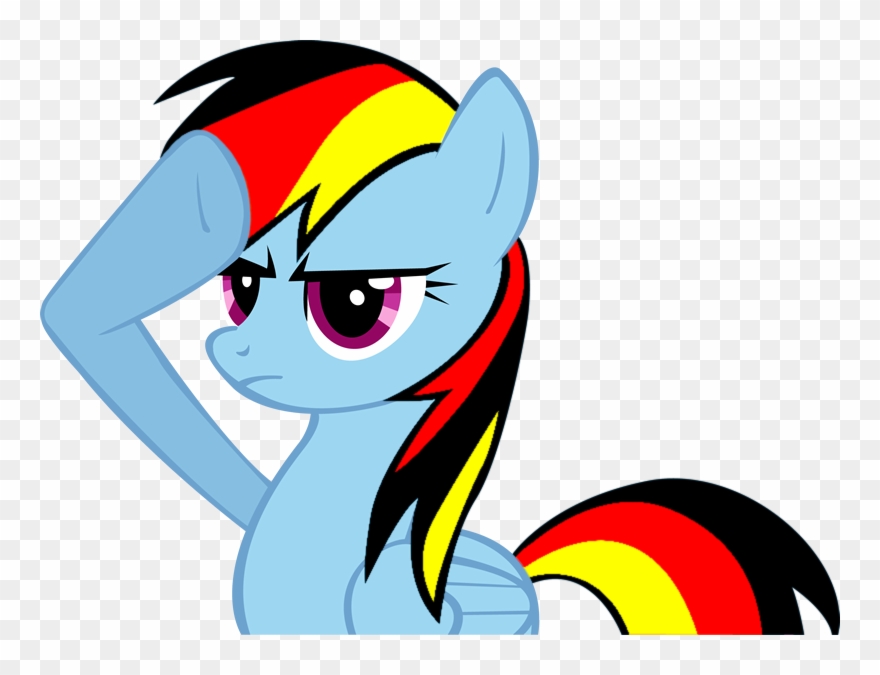 Bronies Fimfiction Comments - Rainbow Dash Salute Clipart