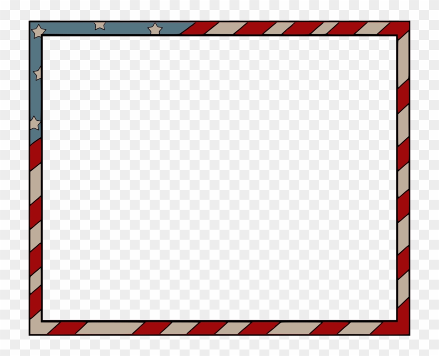 Pledge Of Allegiance Flag Of The United States Word - Labor Day Border Clipart