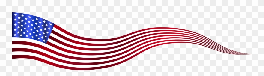 Big Image - Usa Flag Banner Clipart