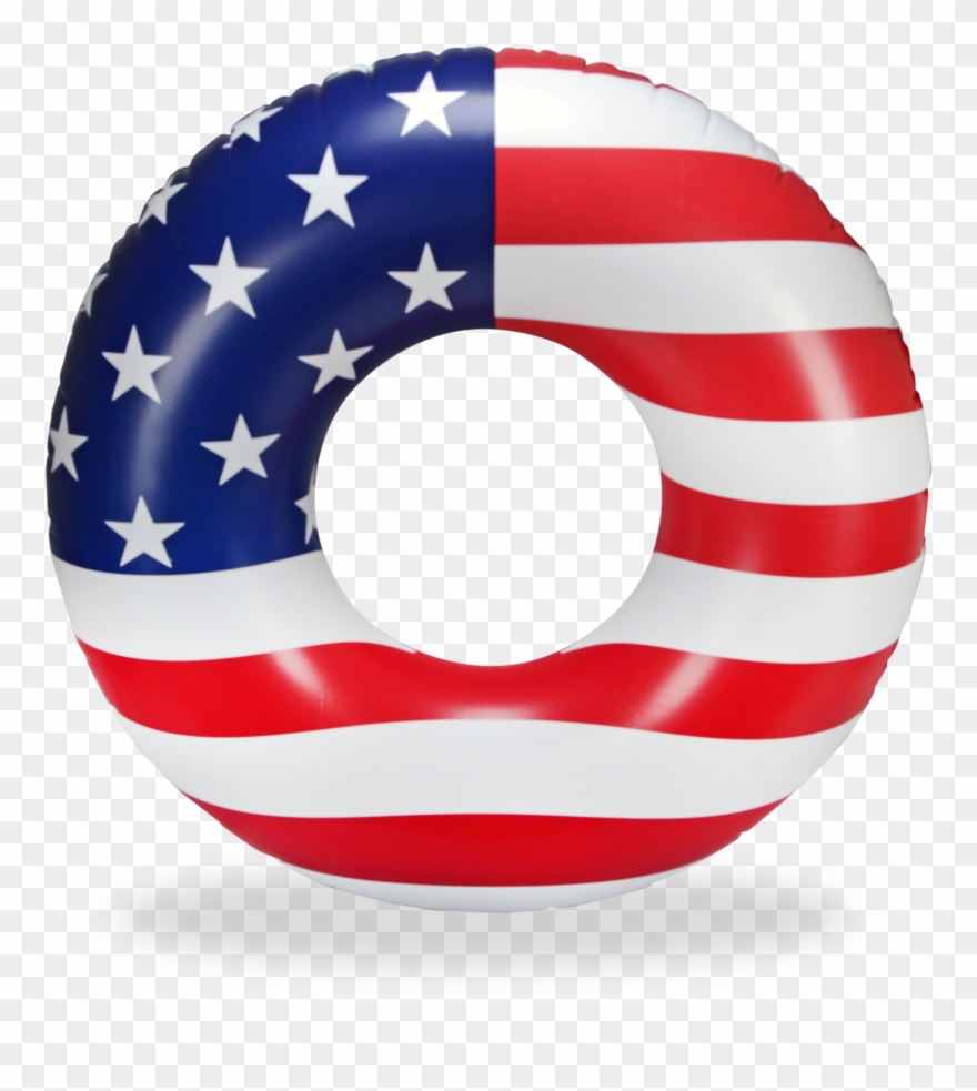 American Flag Clipart Round - Png Download