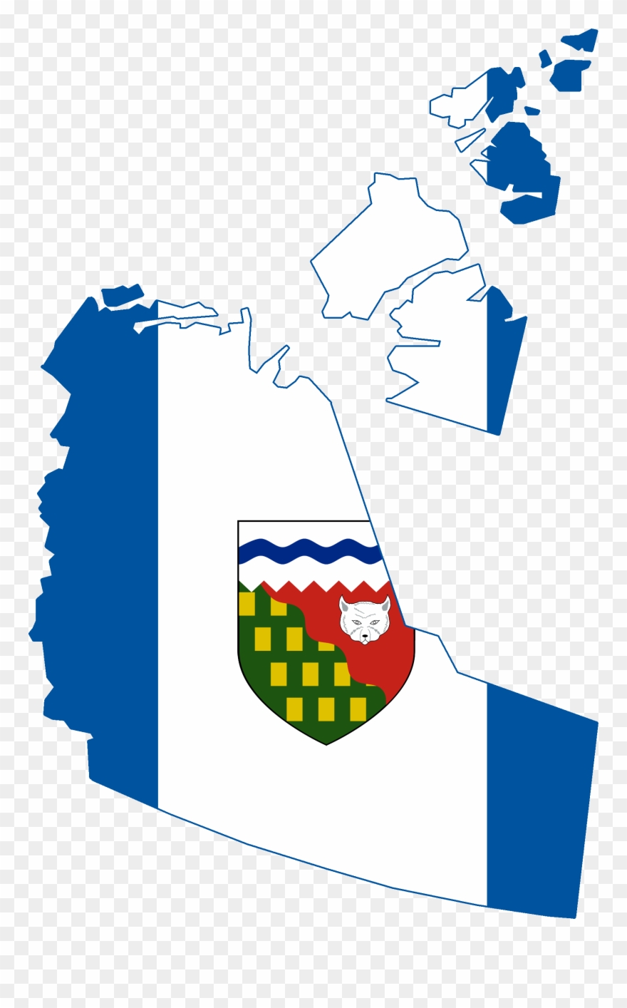 File Flag Map Of The Northwest Territories Png Wikimedia - Northwest Territories Flag Map Clipart