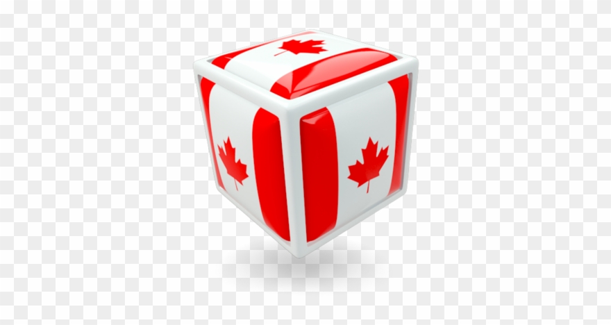 Illustration Of Flag Of Canada - Canada Flag Cube Clipart