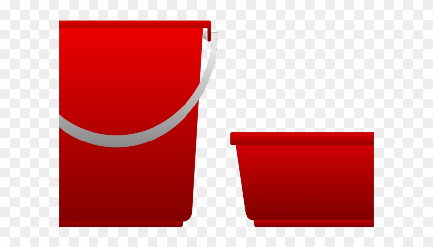 Red Clipart Pail - Png Download