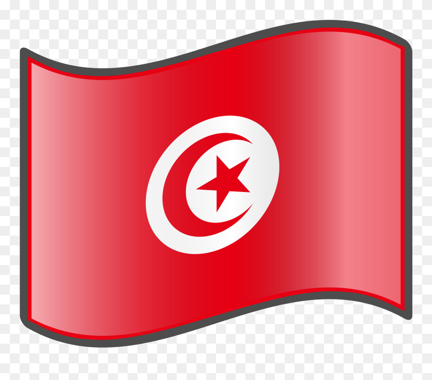 Open - Flag Of Tunisia Clipart