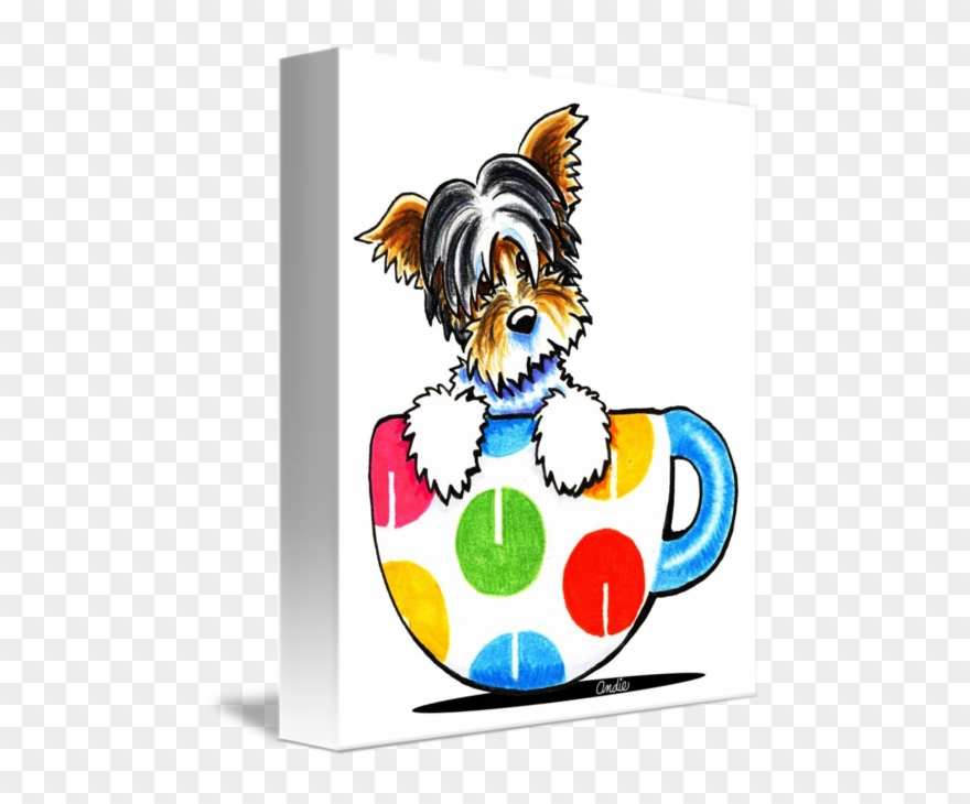 Cup Of Biewer Yorkie By Off Leash - Biewer Yorkie Cup Mug Clipart
