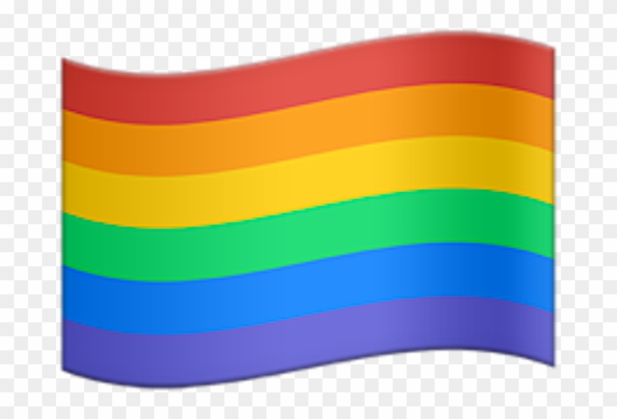 Apple Releases Rainbow Emoji - Rainbow Flag Emoji Png Clipart