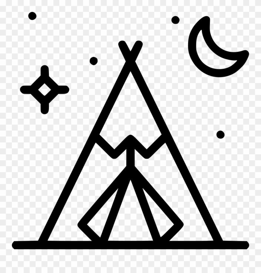 Native American Png Icon - Clip Art Teepee Tent Transparent Png