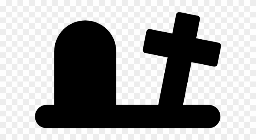Cemetery Clipart Cross - Graveyard Symbol - Png Download