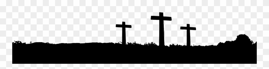 Png Transparent Easter Cross Clipart Free - Three Crosses Silhouette