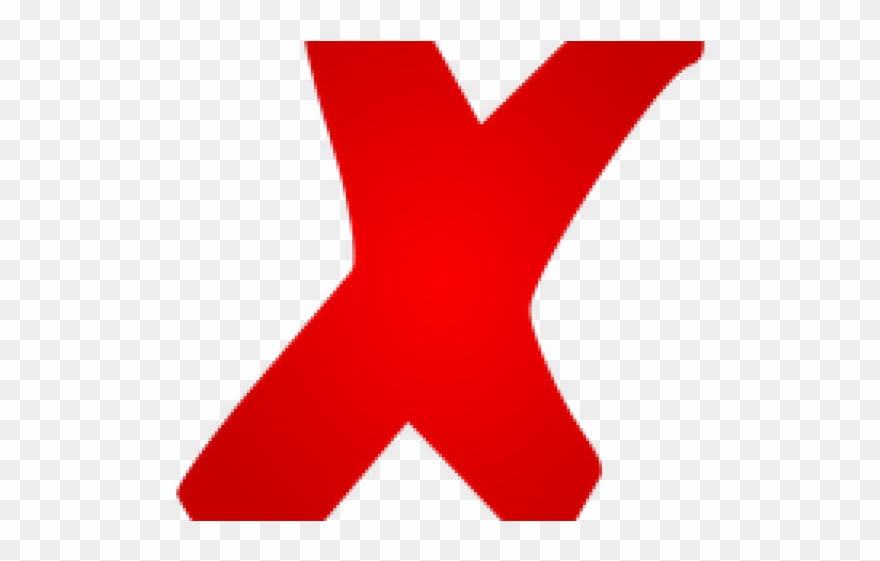 Red Cross Clipart Mark - Red X Img - Png Download
