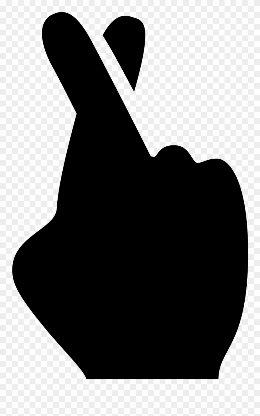 Fingers Crossed Icon Clipart