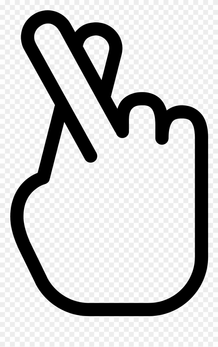 Fingers Crossed Icon Clipart