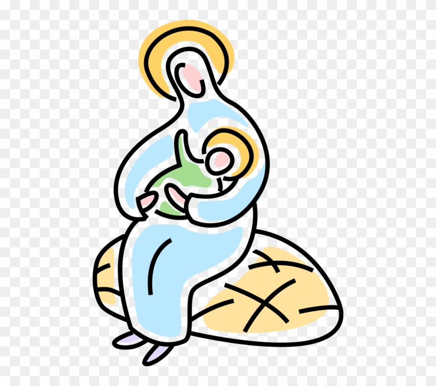 Vector Illustration Of Festive Season Christmas Nativity - Christmas Day Clipart