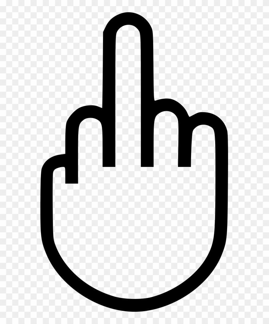 Finger Clipart Svg - Pixel Middle Finger Png Transparent Png