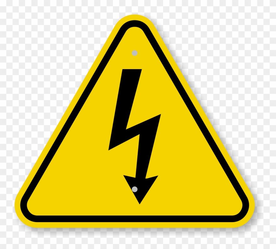 Iso Electrical Shock Electrocution Warning Sign Symbol - Significado De Signo De Admiracion En Un Triangulo Clipart